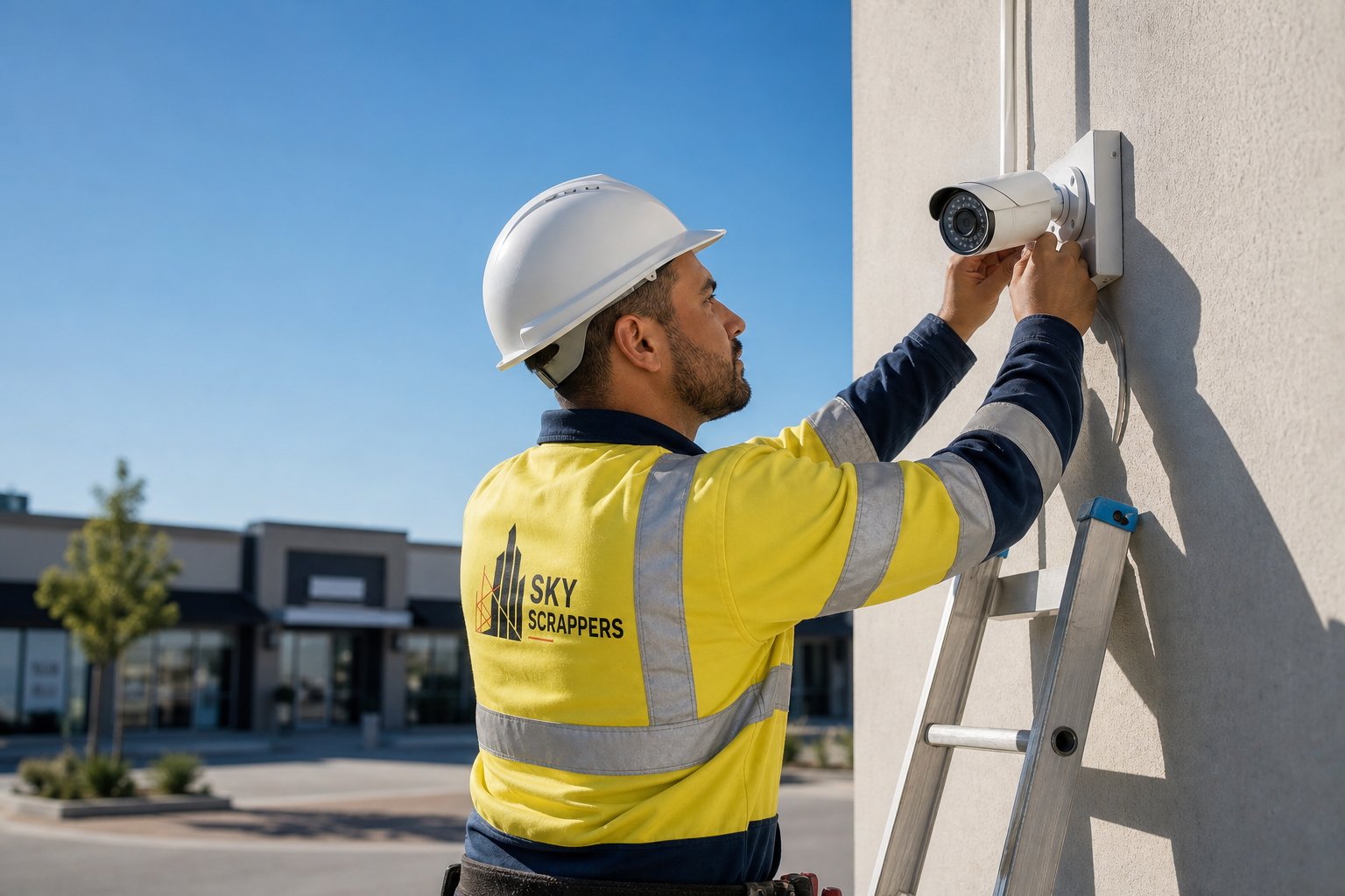 CCTV Installation work by SkyScrappers