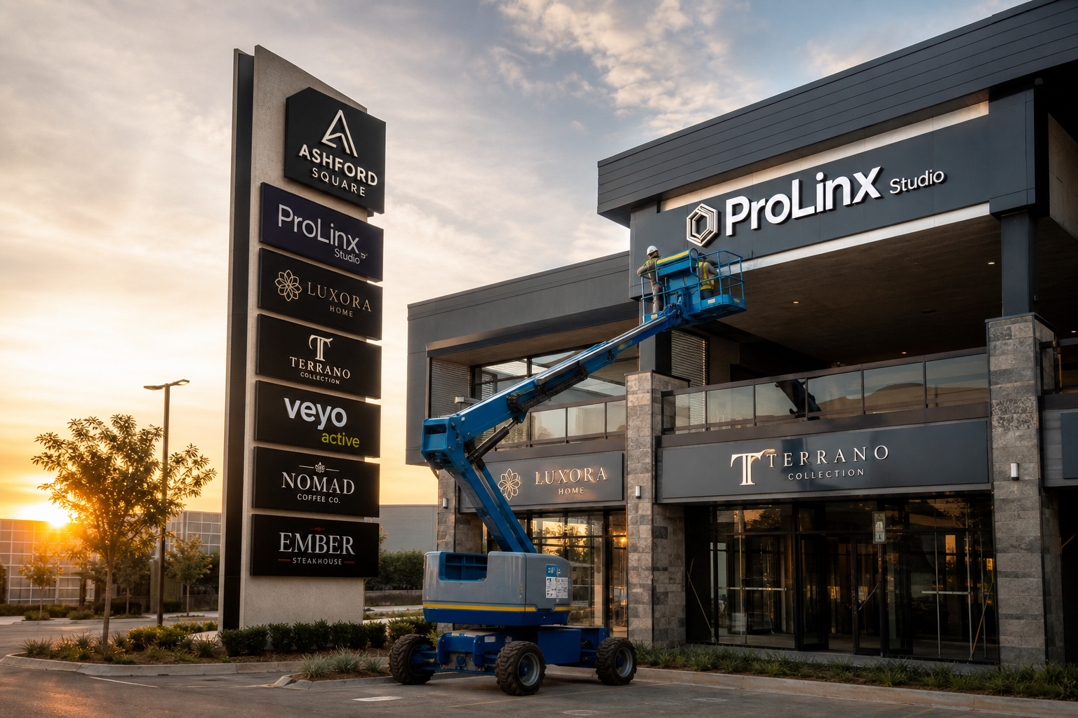 Signage work by SkyScrappers